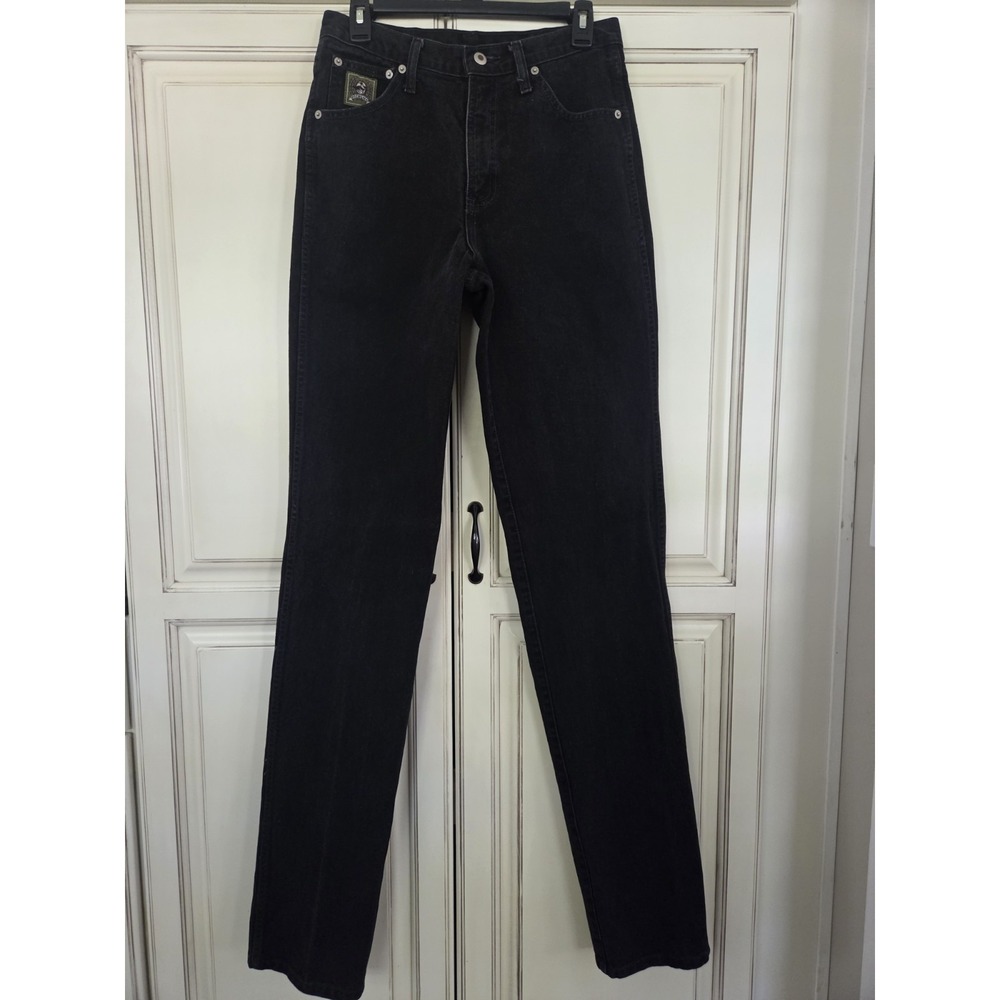 Vtg Cinch Straight Leg Jeans Mens 30x39 Black Style M905036 Western Cowboy Rodeo